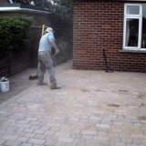 Finally sweep up and leave job tidy.