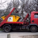 First lad of turf delivered to site. Dropped off in our own skip ready to be laid.