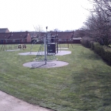 Finished area ready to be opened by the mayor at10:30