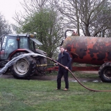 No water was available for the siteso we used our own water bouwser to keep turf going for first two weeks.
